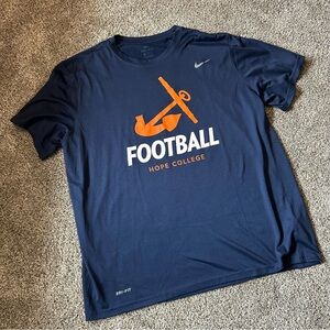 Nike Dri-Fit Hope College Football T-Shirt
